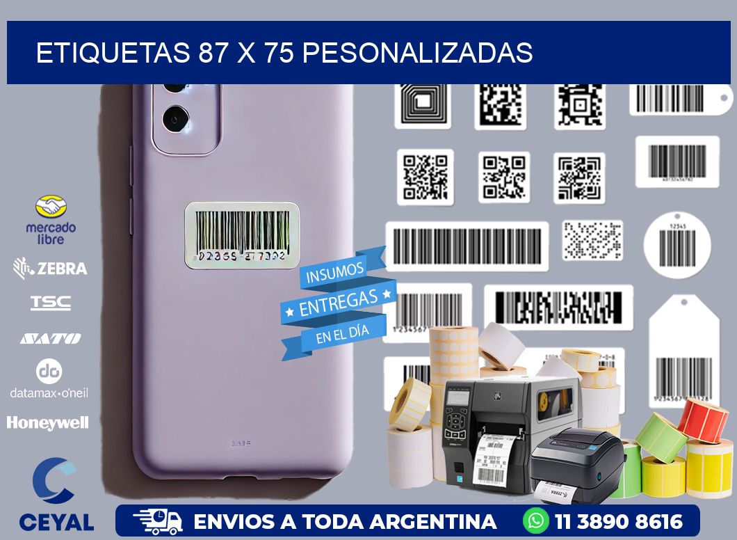 ETIQUETAS 87 x 75 PESONALIZADAS