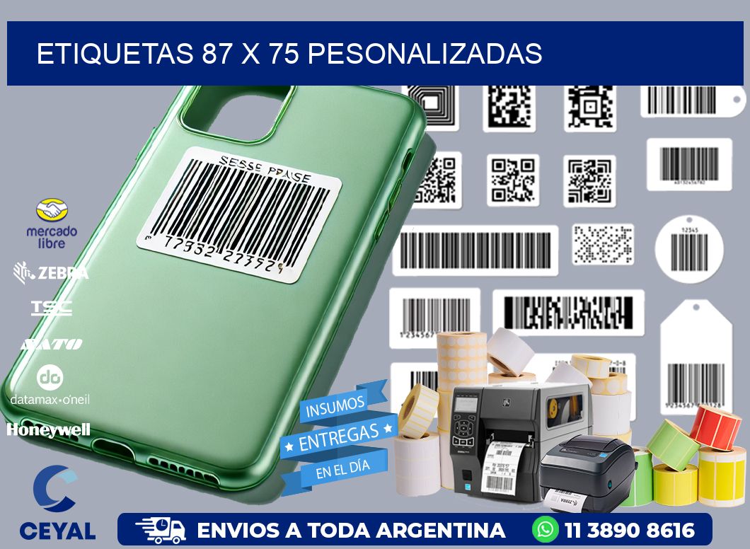 ETIQUETAS 87 x 75 PESONALIZADAS