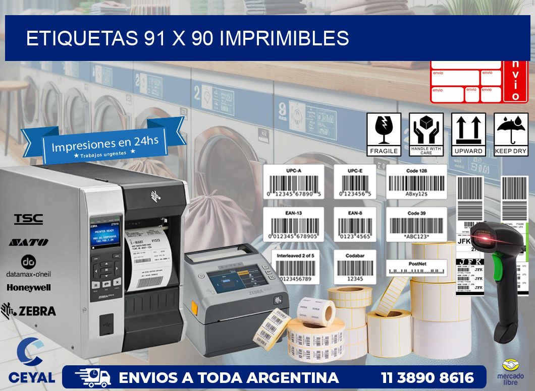 ETIQUETAS 91 x 90 IMPRIMIBLES