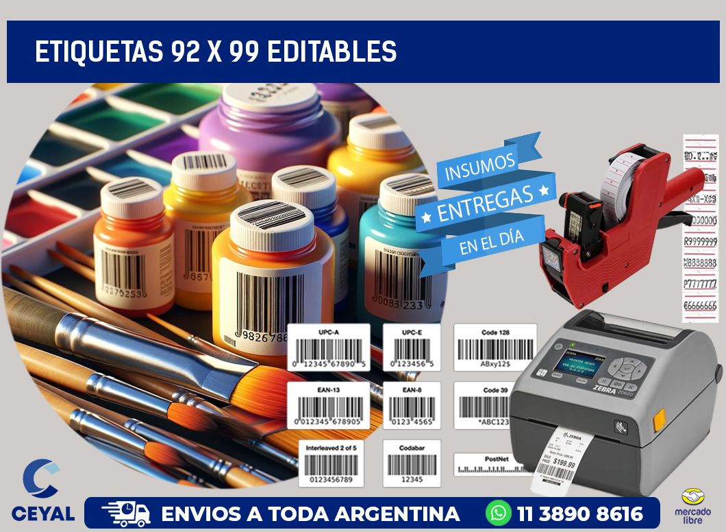 ETIQUETAS 92 x 99 EDITABLES