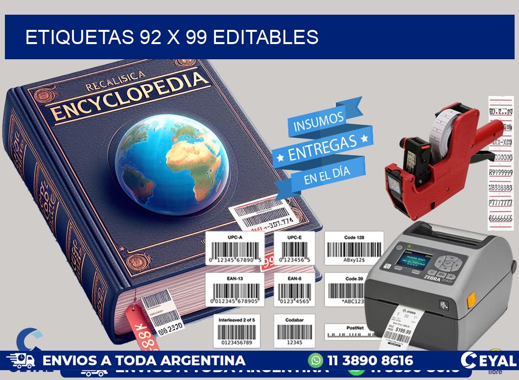 ETIQUETAS 92 x 99 EDITABLES