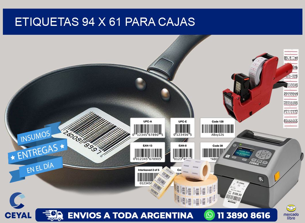 ETIQUETAS 94 x 61 PARA CAJAS