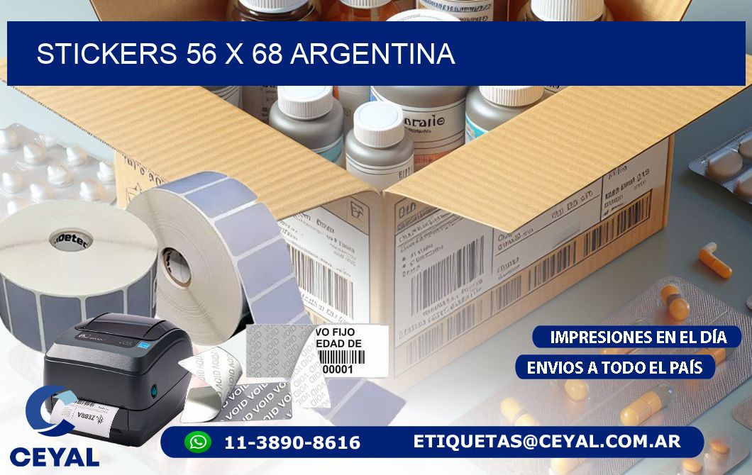 STICKERS 56 x 68 ARGENTINA