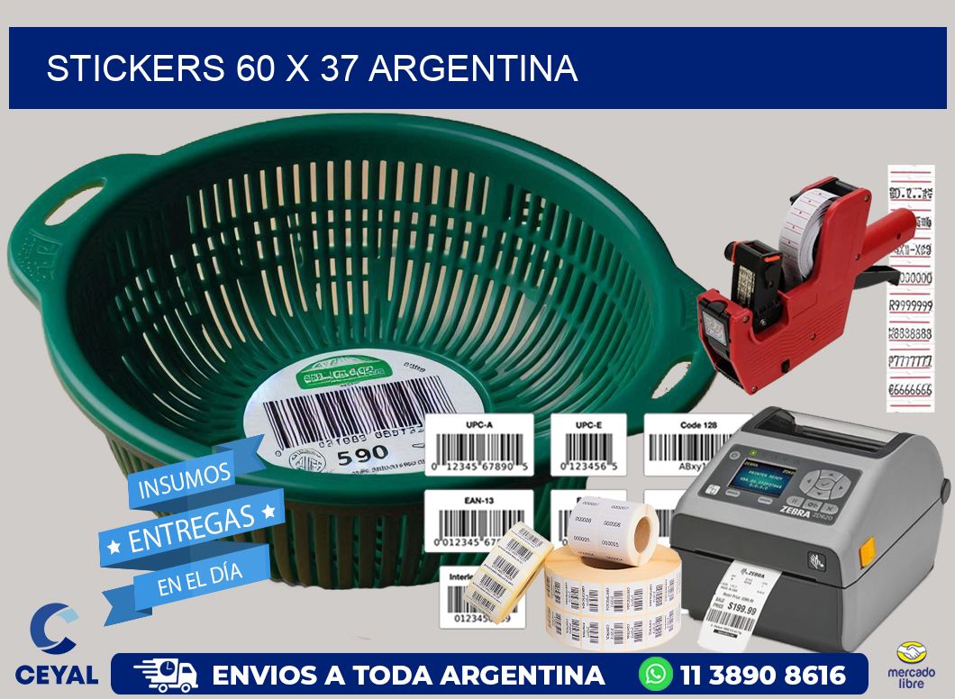STICKERS 60 x 37 ARGENTINA