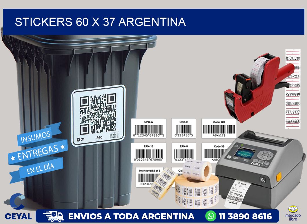 STICKERS 60 x 37 ARGENTINA