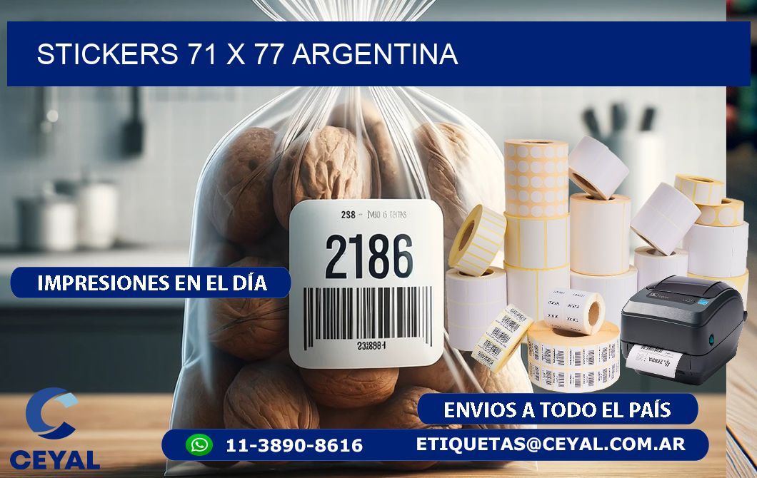 STICKERS 71 x 77 ARGENTINA