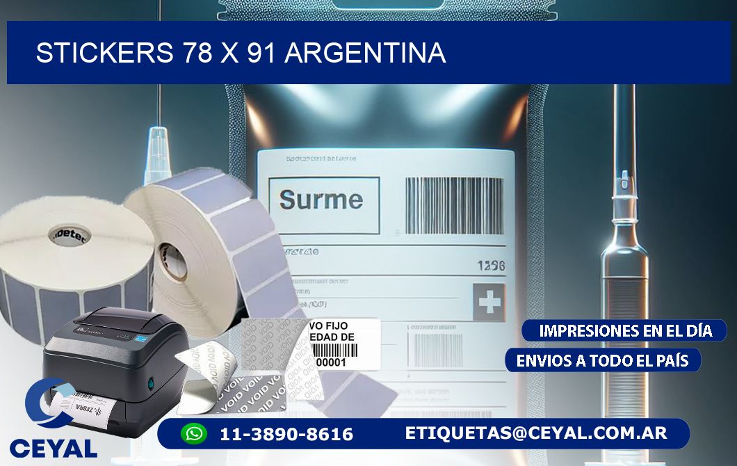 STICKERS 78 x 91 ARGENTINA