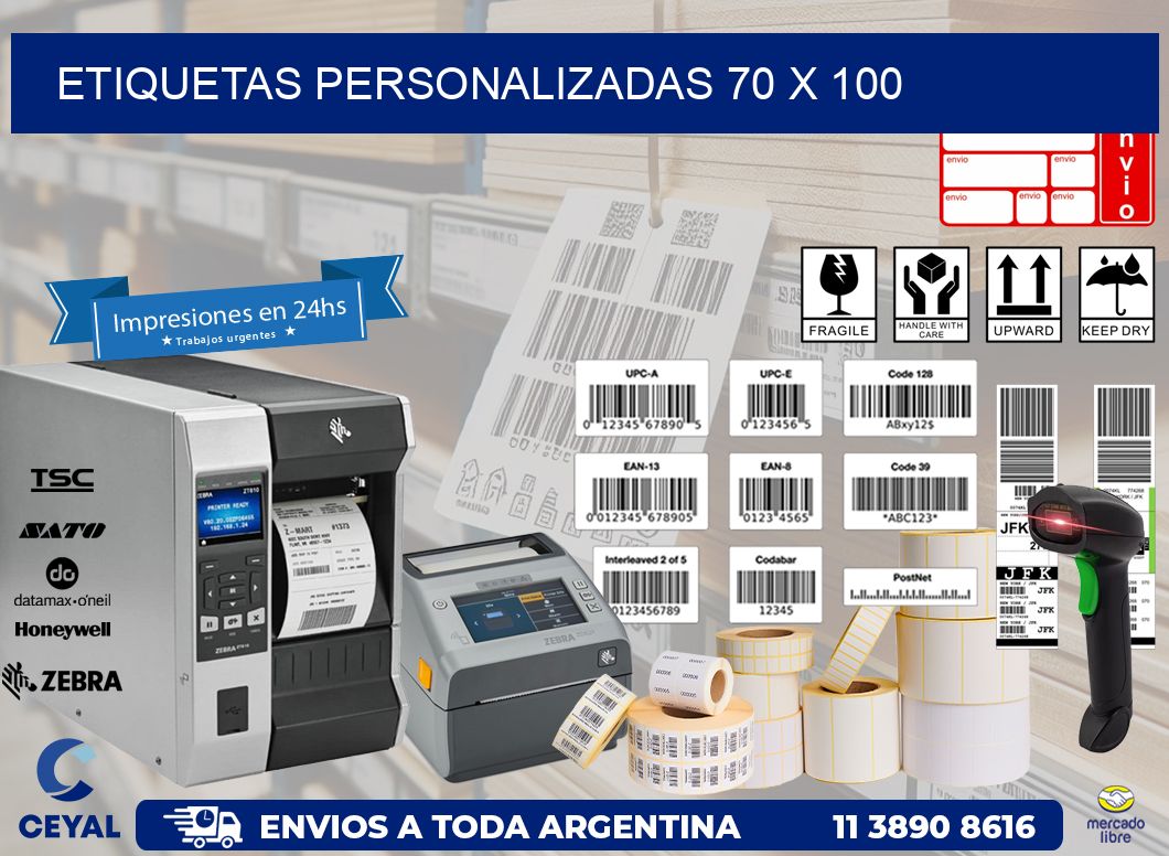 etiquetas personalizadas 70 x 100