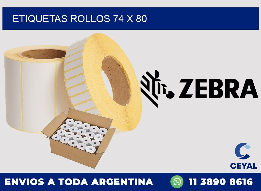 etiquetas rollos 74 x 80