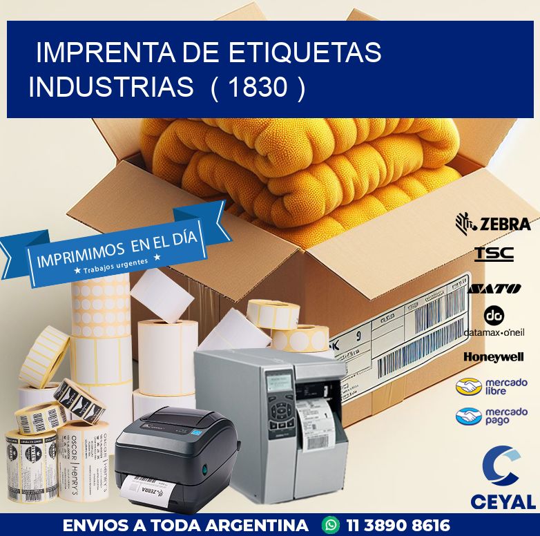 imprenta de etiquetas industrias  ( 1830 )