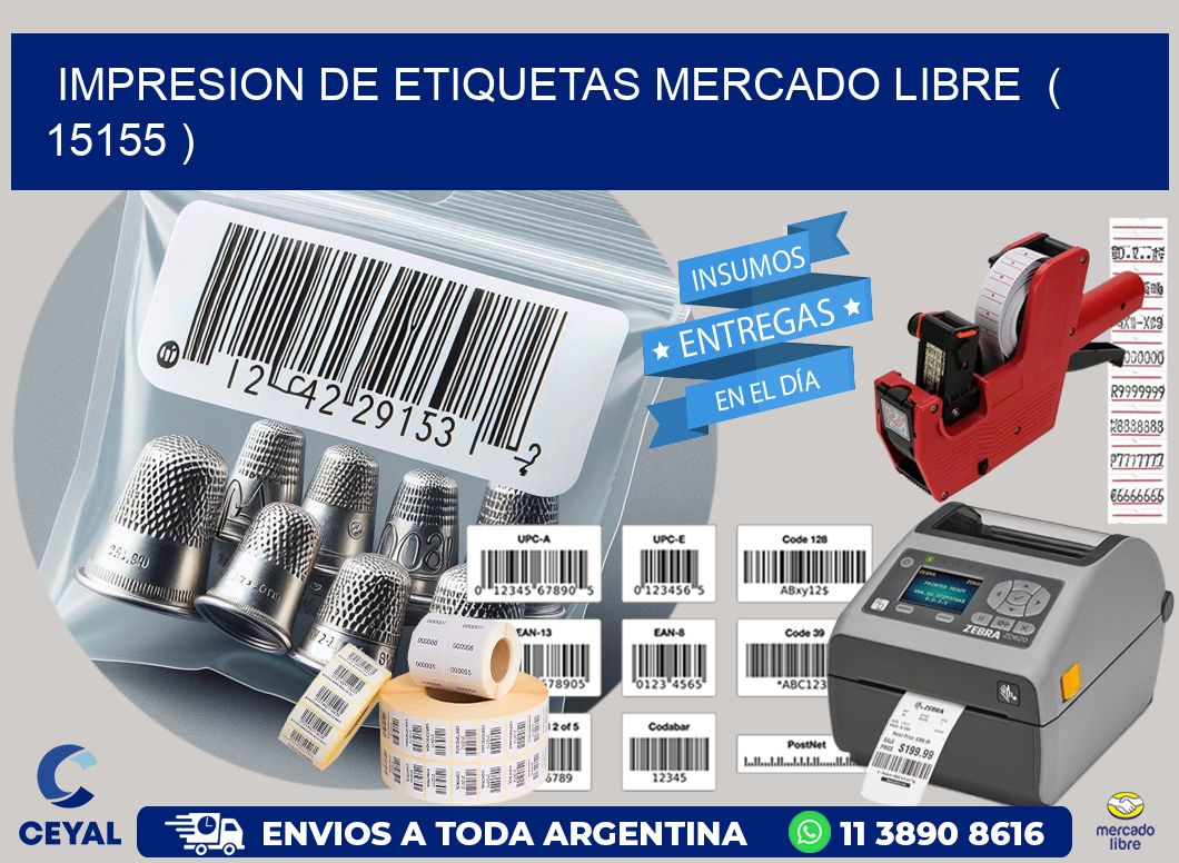 impresion de etiquetas mercado libre  ( 15155 )