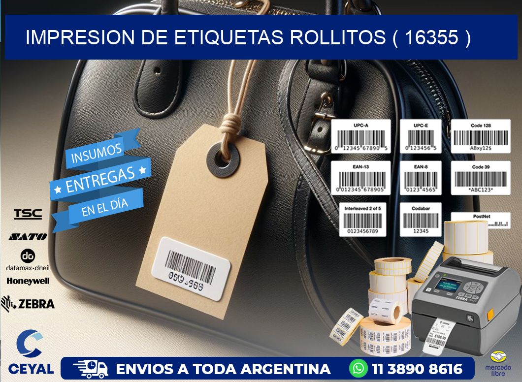 impresion de etiquetas rollitos ( 16355 )
