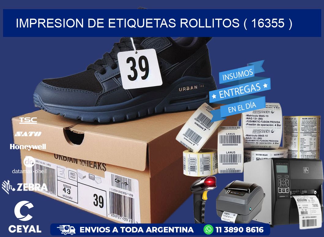 impresion de etiquetas rollitos ( 16355 )