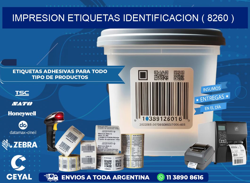 impresion etiquetas identificacion ( 8260 )