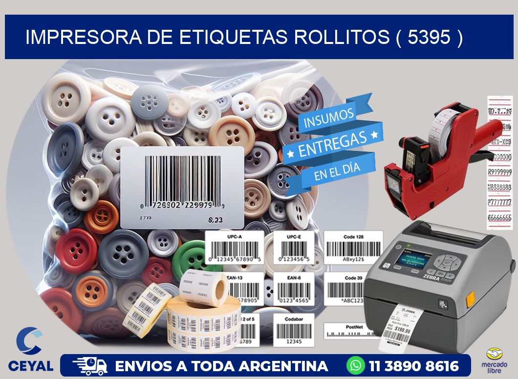 impresora de etiquetas rollitos ( 5395 )
