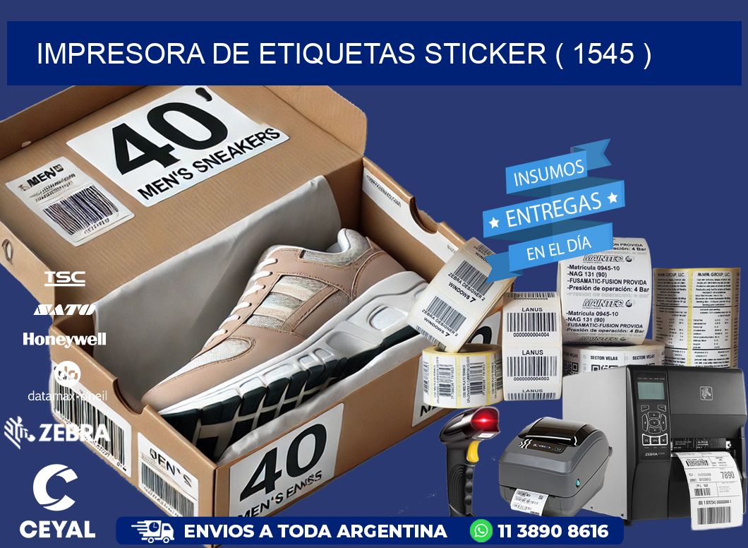 impresora de etiquetas sticker ( 1545 )