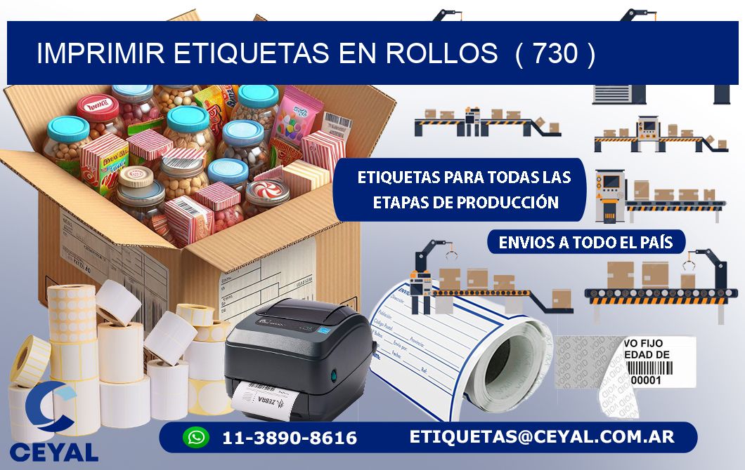 imprimir etiquetas en rollos  ( 730 )