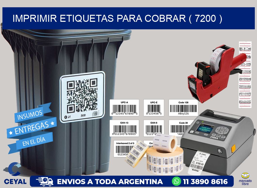 imprimir etiquetas para cobrar ( 7200 )