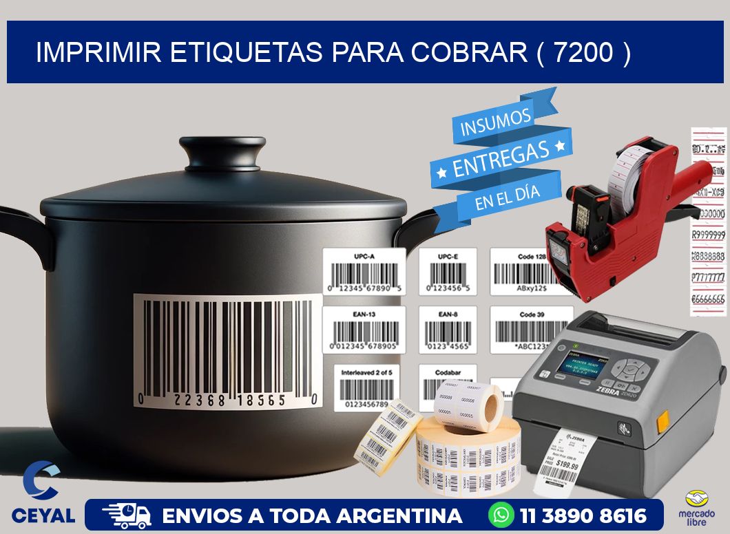imprimir etiquetas para cobrar ( 7200 )
