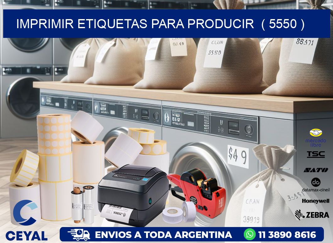 imprimir etiquetas para producir  ( 5550 )