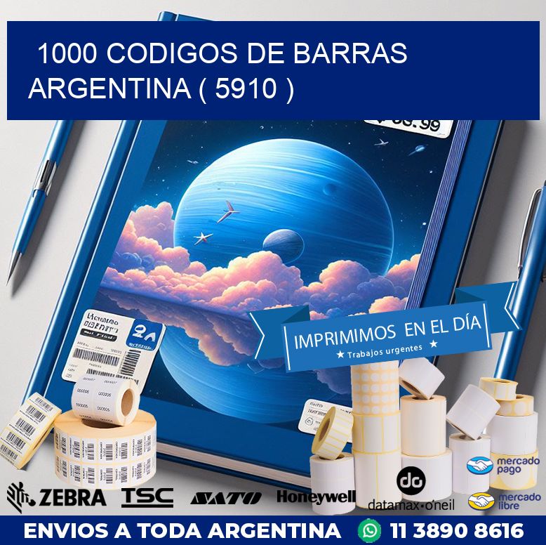 1000 codigos de barras argentina ( 5910 )