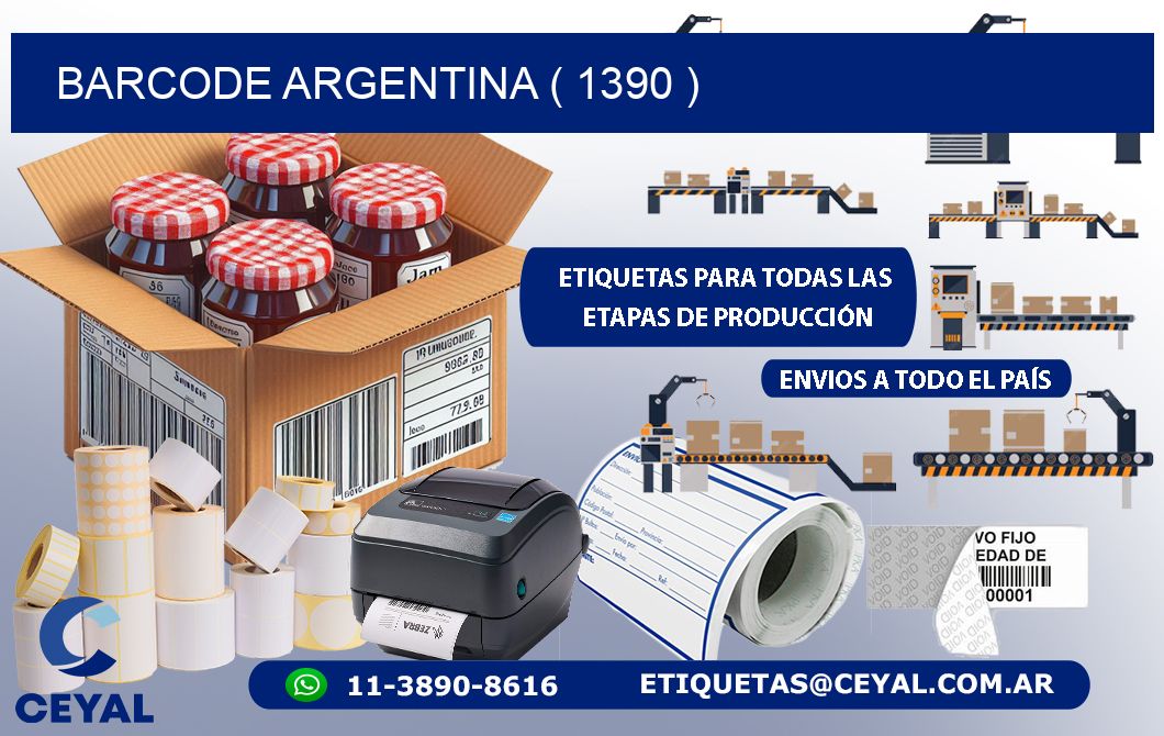 BARCODE ARGENTINA ( 1390 )