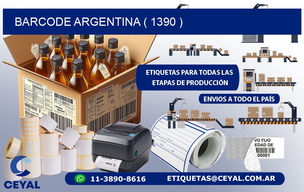 BARCODE ARGENTINA ( 1390 )