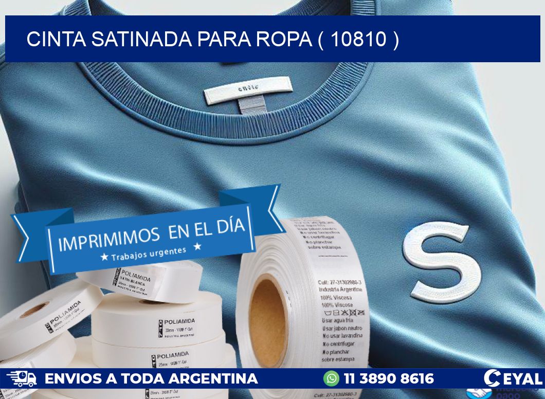 CINTA SATINADA PARA ROPA ( 10810 )