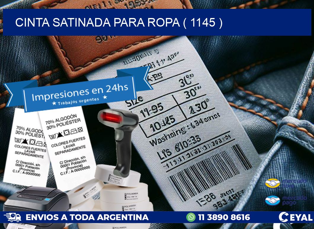 CINTA SATINADA PARA ROPA ( 1145 )