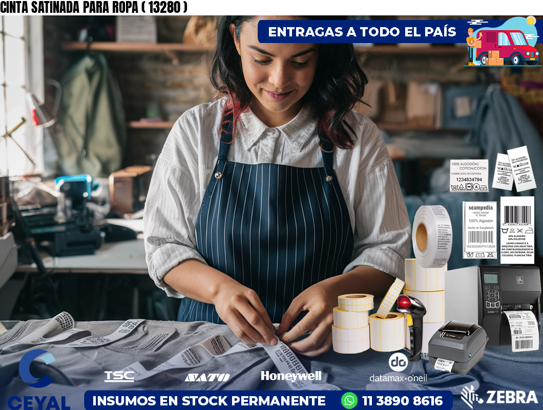 CINTA SATINADA PARA ROPA ( 13280 )