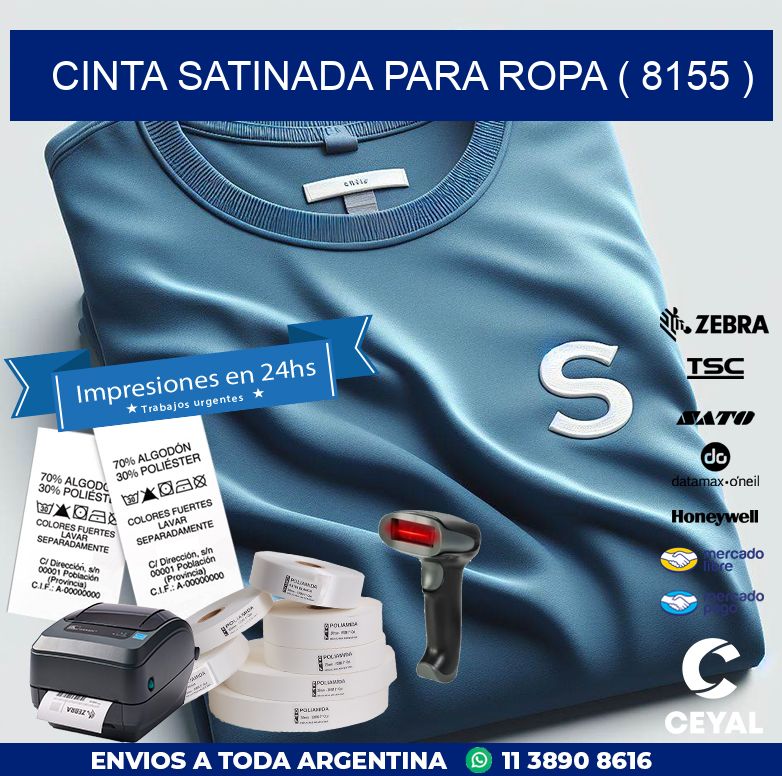 CINTA SATINADA PARA ROPA ( 8155 )