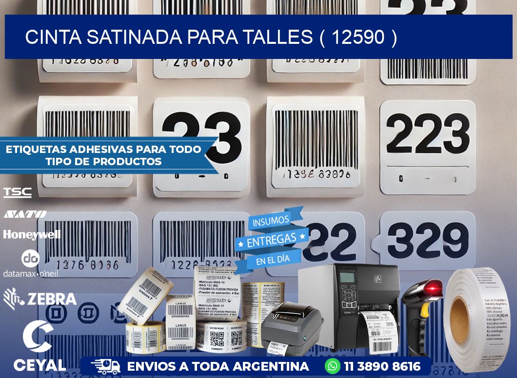 CINTA SATINADA PARA TALLES ( 12590 )