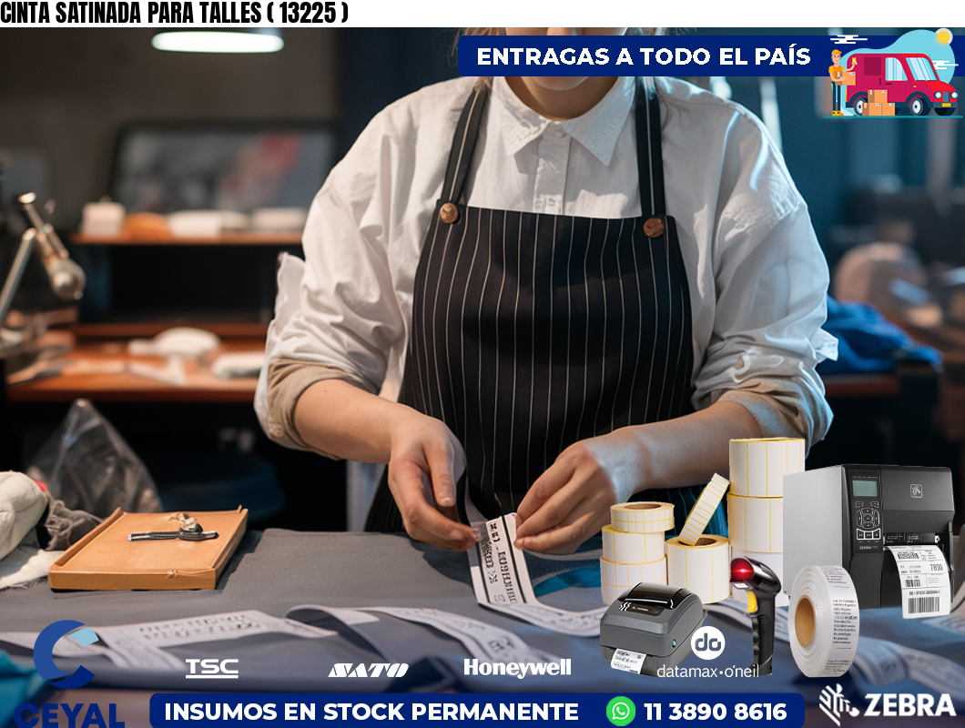 CINTA SATINADA PARA TALLES ( 13225 )