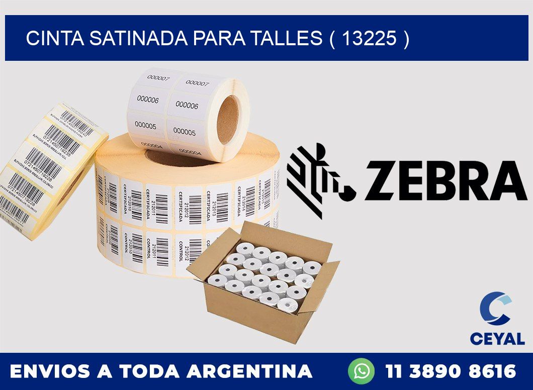 CINTA SATINADA PARA TALLES ( 13225 )