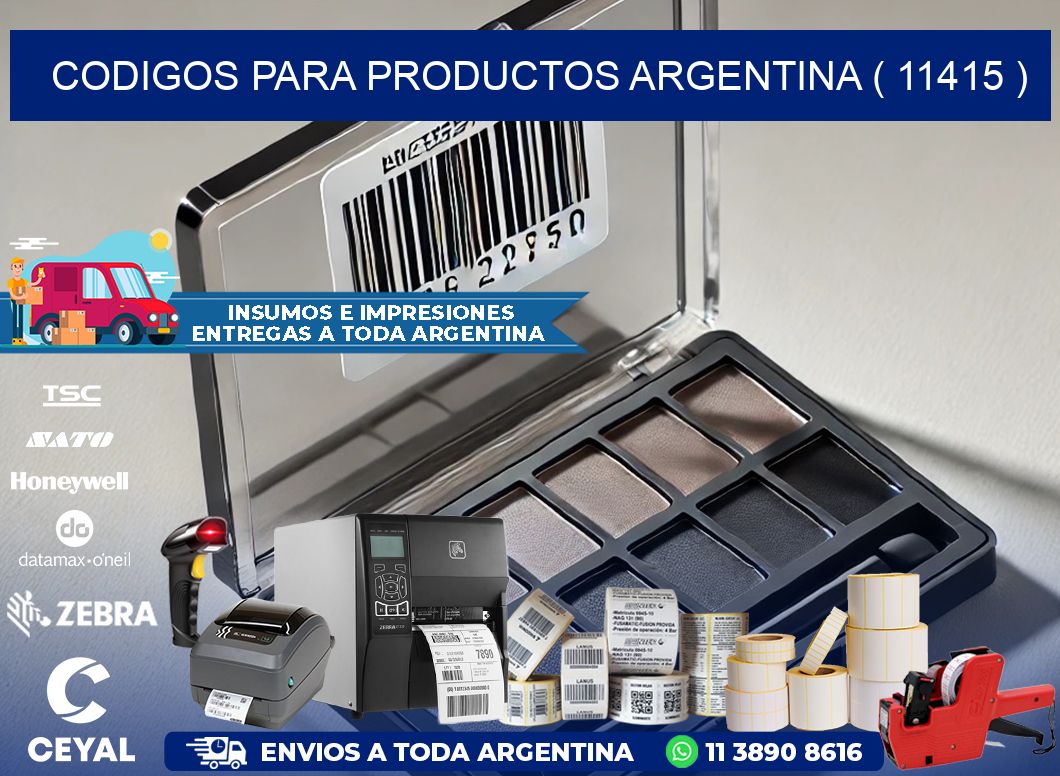 CODIGOS PARA PRODUCTOS ARGENTINA ( 11415 )