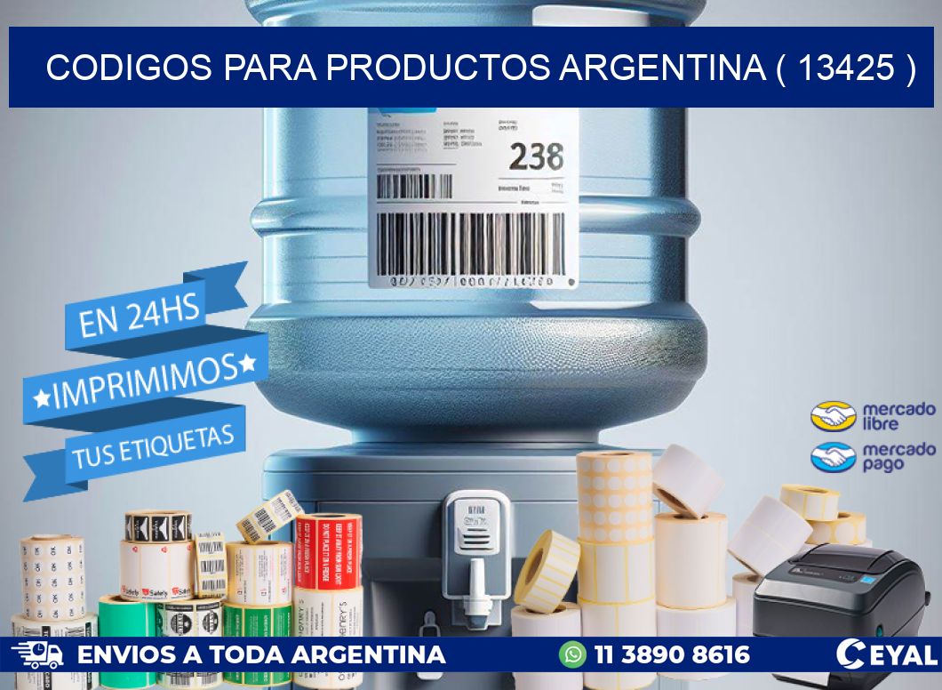 CODIGOS PARA PRODUCTOS ARGENTINA ( 13425 )