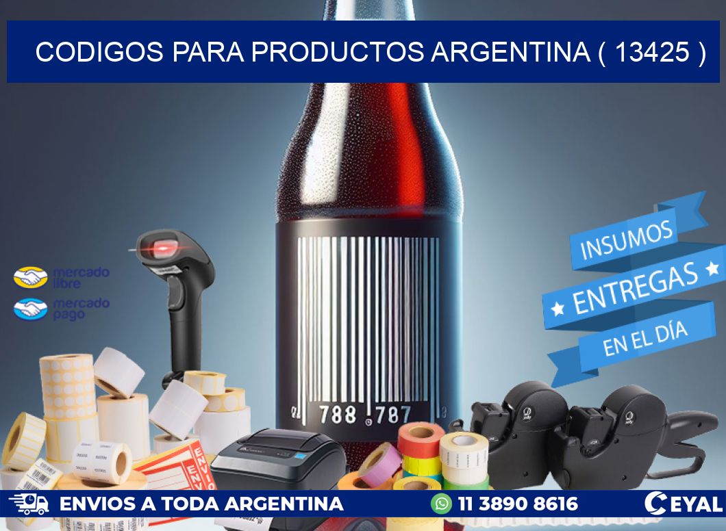 CODIGOS PARA PRODUCTOS ARGENTINA ( 13425 )