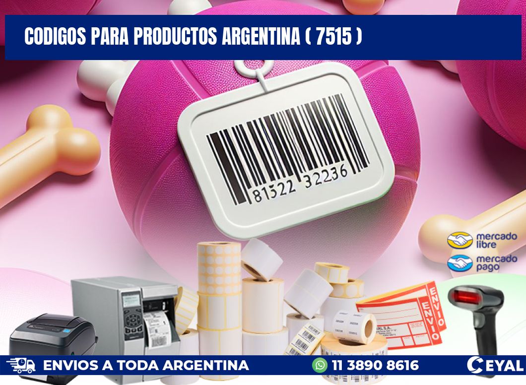 CODIGOS PARA PRODUCTOS ARGENTINA ( 7515 )