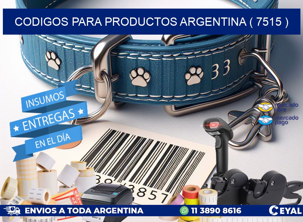 CODIGOS PARA PRODUCTOS ARGENTINA ( 7515 )