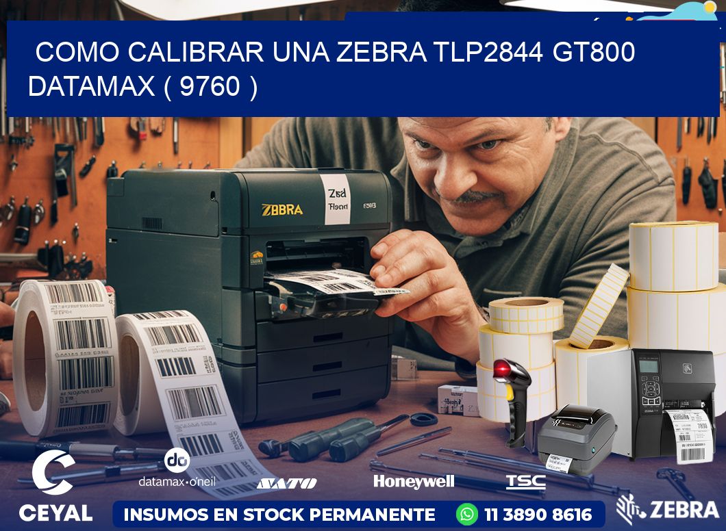 COMO CALIBRAR UNA ZEBRA TLP2844 GT800 DATAMAX ( 9760 )