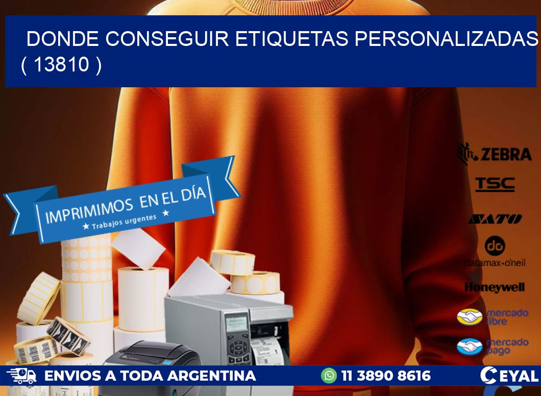 DONDE CONSEGUIR ETIQUETAS PERSONALIZADAS ( 13810 )