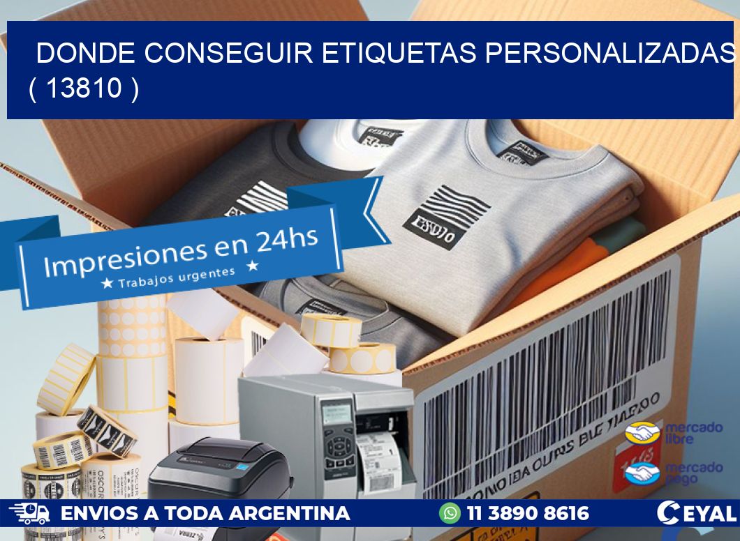 DONDE CONSEGUIR ETIQUETAS PERSONALIZADAS ( 13810 )