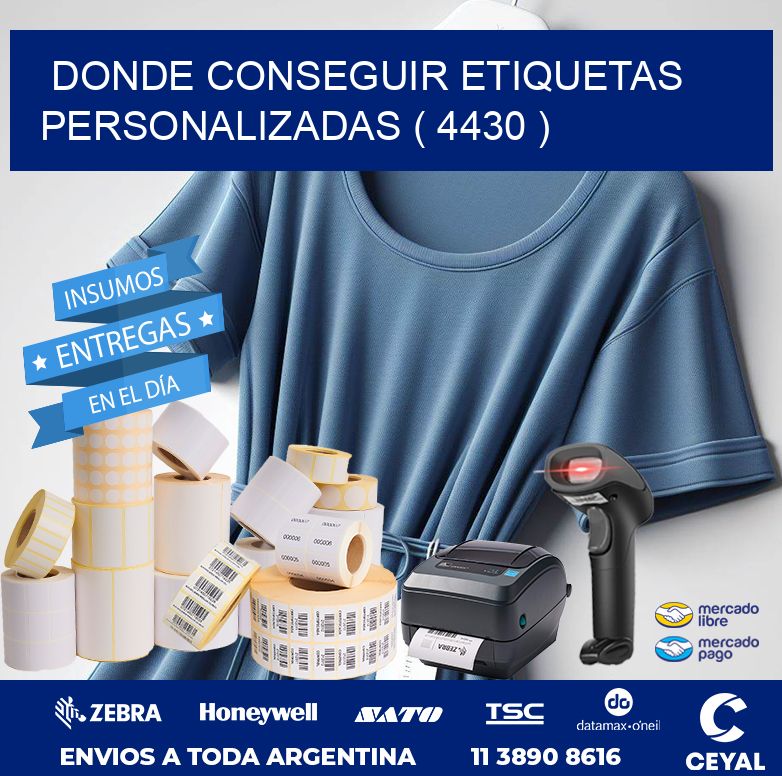 DONDE CONSEGUIR ETIQUETAS PERSONALIZADAS ( 4430 )