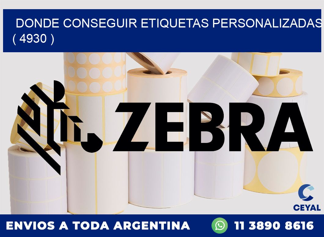 DONDE CONSEGUIR ETIQUETAS PERSONALIZADAS ( 4930 )