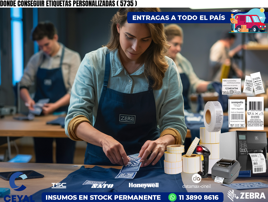 DONDE CONSEGUIR ETIQUETAS PERSONALIZADAS ( 5735 )