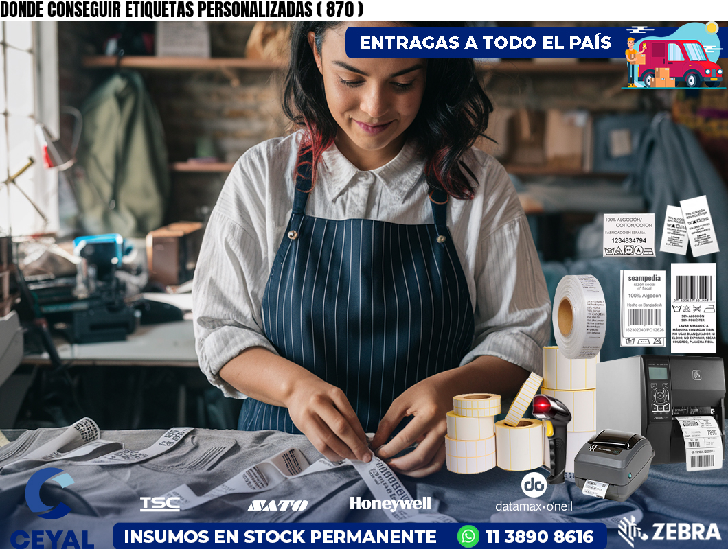 DONDE CONSEGUIR ETIQUETAS PERSONALIZADAS ( 870 )