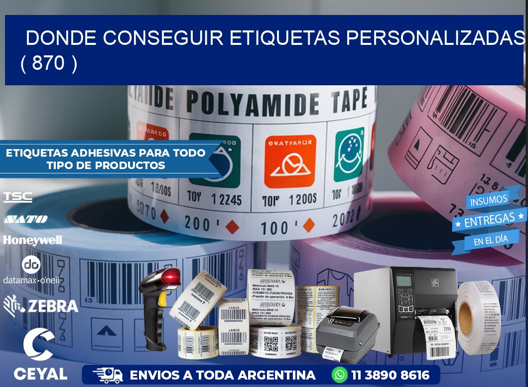 DONDE CONSEGUIR ETIQUETAS PERSONALIZADAS ( 870 )