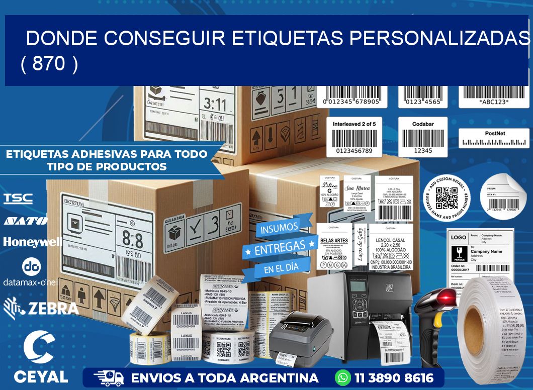DONDE CONSEGUIR ETIQUETAS PERSONALIZADAS ( 870 )