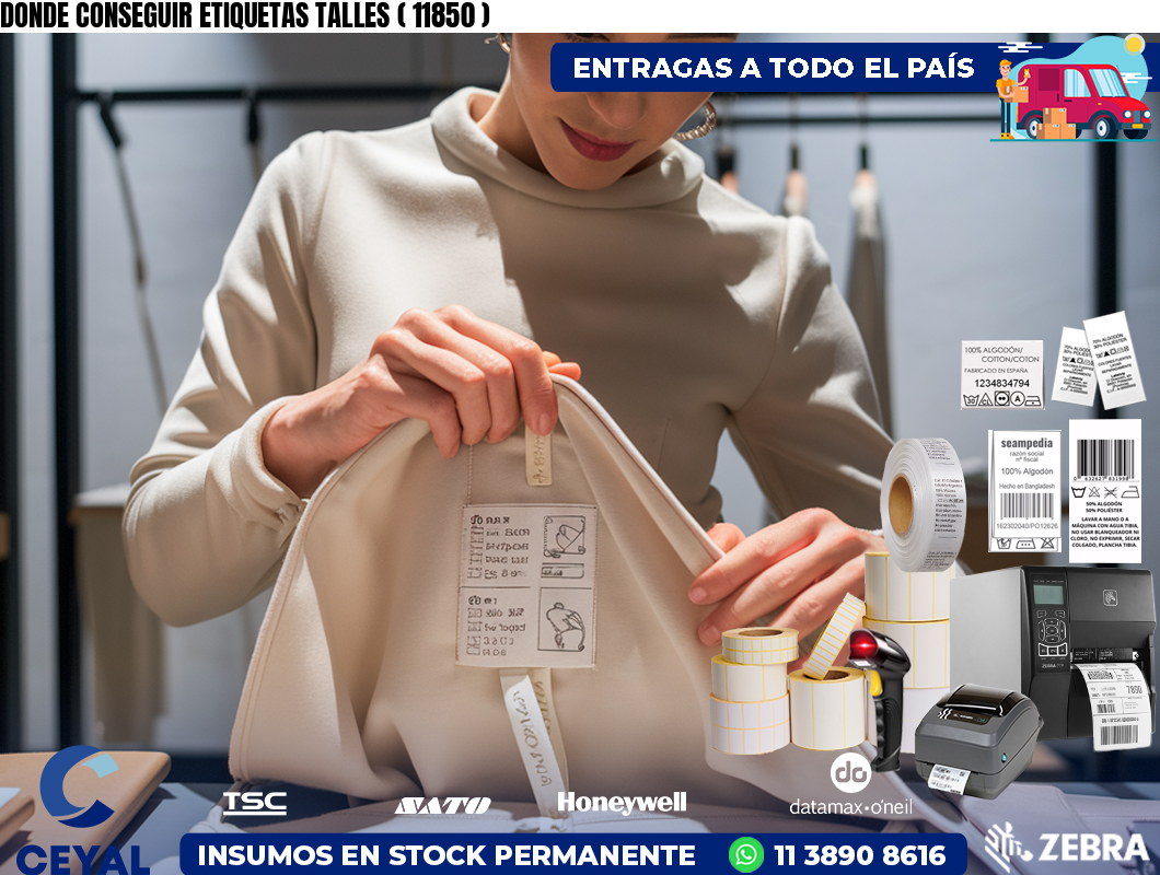 DONDE CONSEGUIR ETIQUETAS TALLES ( 11850 )