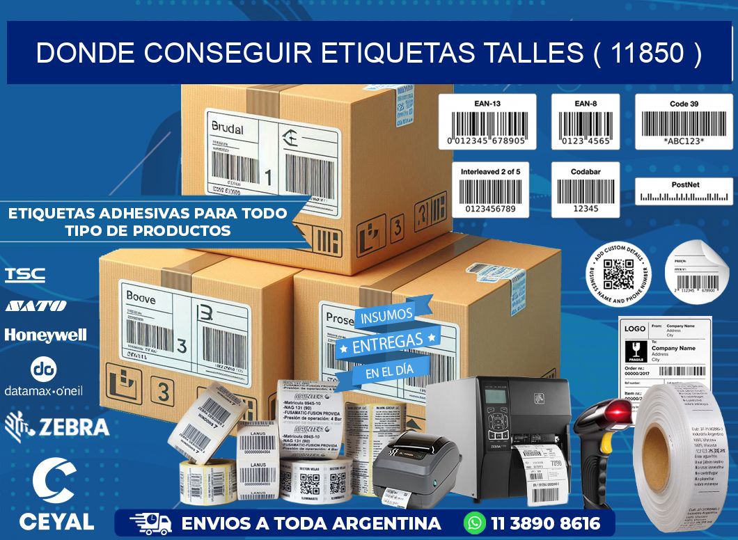 DONDE CONSEGUIR ETIQUETAS TALLES ( 11850 )